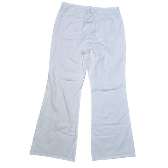 Liz Claiborne High Rise Flare Jeans White Denim Pants - Picture 8 of 8